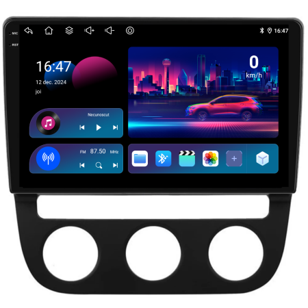 Navigatie Dedicata Volkswagen Golf5/Jetta (2004-2009), 10Inch, 4Gb Ram, 64Gb Stocare, Carplay - Clima Automata [10]