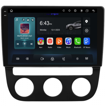 Navigatie Dedicata Volkswagen Golf5/Jetta (2004-2009), 10Inch, 4Gb Ram, 64Gb Stocare, Carplay - Clima Automata [4]