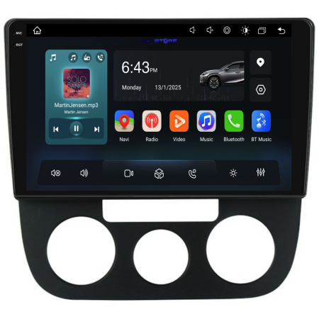 Navigatie Dedicata Volkswagen Golf5/Jetta (2004-2009),QuadCore, 10Inch, 4Gb Ram, 64Gb Stocare, Carplay - Clima Manuala [4]