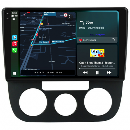 Navigatie Dedicata Volkswagen Golf5/Jetta (2004-2009),QuadCore, 10Inch, 4Gb Ram, 64Gb Stocare, Carplay - Clima Manuala [1]