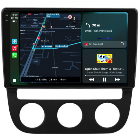Navigatie Dedicata Volkswagen Golf5/Jetta (2004-2009), 10Inch, 6Gb Ram, 128Gb Stocare, Carplay - Clima Automata [1]