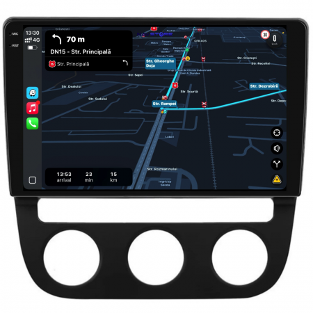 Navigatie Dedicata Volkswagen Golf5/Jetta (2004-2009), 10Inch, 6Gb Ram, 128Gb Stocare, Carplay - Clima Automata [2]