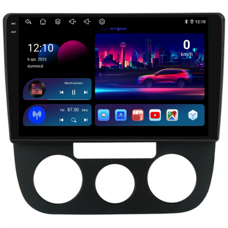 Navigatie Dedicata Volkswagen Golf5/Jetta (2004-2009), 10Inch, 6Gb Ram, 128Gb Stocare, Carplay - Clima Manuala [3]