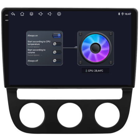 Navigatie Dedicata Volkswagen Golf5/Jetta (2004-2009), 2K, 12Gb Ram, 256Gb Stocare, Carplay - Clima Automata [5]