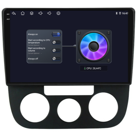 Navigatie Dedicata Volkswagen Golf5/Jetta (2004-2009), 2K, 12Gb Ram, 256Gb Stocare, Carplay - Clima Manuala [5]