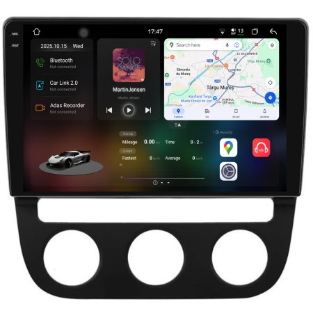 Golf 5 (2004 - 2009) - Navigatie Dedicata Volkswagen Golf5/Jetta (2004-2009), 2K, 12Gb Ram, 256Gb Stocare, Carplay - Clima Automata