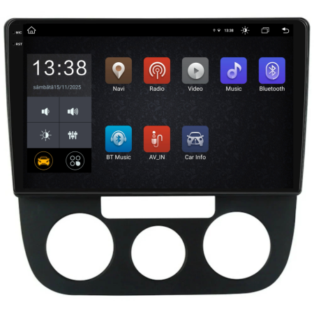 Navigatie Dedicata Volkswagen Golf5/Jetta (2004-2009), 2K, 8Gb Ram, 256Gb Stocare, Carplay - Clima Manuala [3]