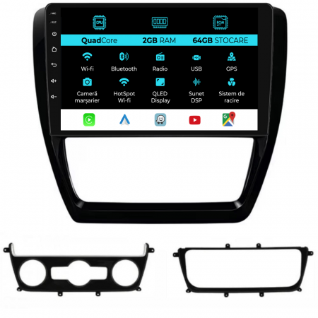 Jetta (2005 - 2018) - Navigatie Dedicata Volkswagen Jetta (2011 - 2018), 10Inch, 2Gb Ram, 64Gb Stocare, Carplay