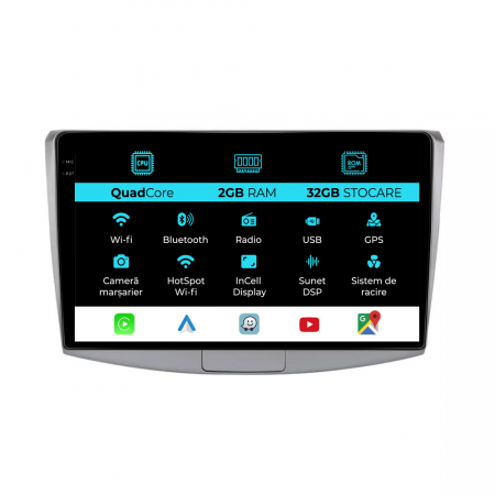 Passat B7 (2011 - 2015) - Navigatie Dedicata Volkswagen Passat B6/B7/CC (2005-2015), 10Inch, 2Gb Ram, 32Gb Stocare, Carplay