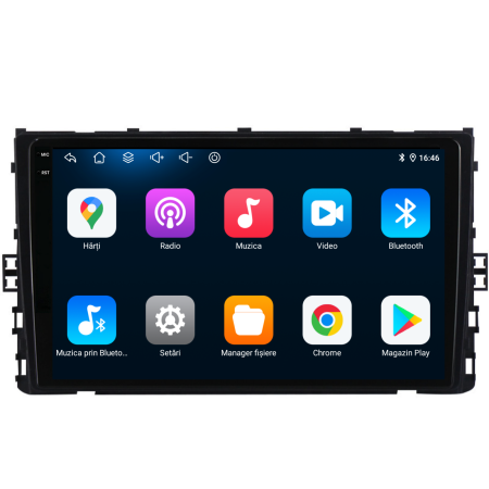 Navigatie Dedicata Volkswagen T-Roc (2017-2025), 9Inch, 6Gb Ram, 128Gb Stocare, Carplay [4]