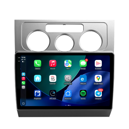 Navigatie Dedicata Volkswagen Touran (2003-2010), 10Inch, 4Gb Ram, 64Gb Stocare, Carplay [2]