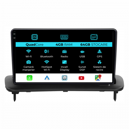 S40 (2004 - 2012) - Navigatie Dedicata Volvo S40 (2004-2012),QuadCore, 9Inch, 4Gb Ram, 64Gb Stocare, Carplay