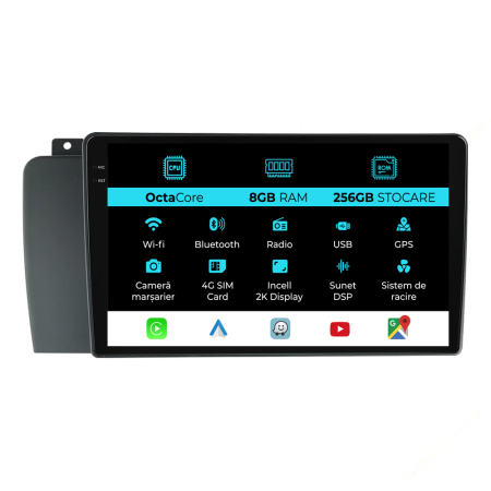 S60 (2004 - 2010) - Navigatie Dedicata Volvo S60 (2004-2010), 2K, 8Gb Ram, 256Gb Stocare, Carplay
