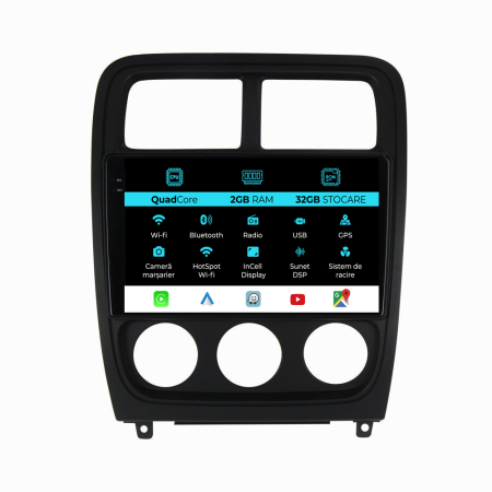 Caliber (2010 - 2012) - Navigatie Dodge Caliber (2010 - 2012), 9 Inch, 2Gb Ram, 32Gb Stocare, Android Auto, Carplay