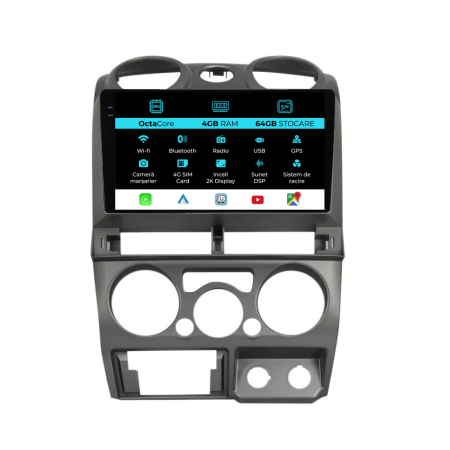 D-max (2008 - 2012) - Navigatie Isuzu D-max (2008 - 2012), 2K, 4Gb Ram, 64Gb Stocare, Android Auto, Carplay