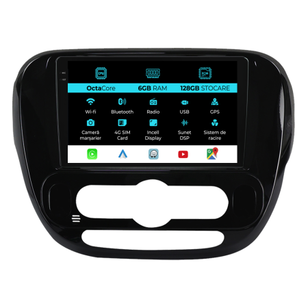Navigatie Kia Soul (2014 - 2019), 9 Inch, 6Gb Ram, 128Gb Stocare, Android Auto, Carplay [0]