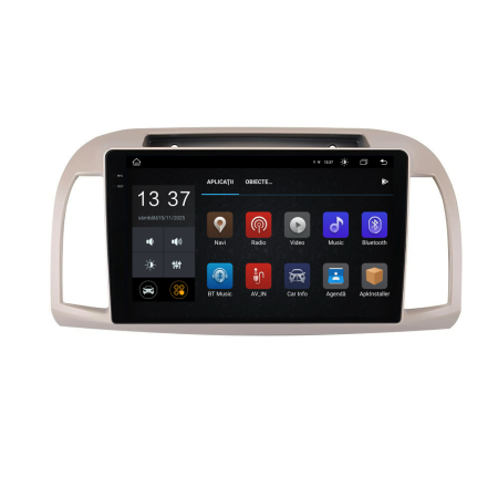 Navigatie Nissan Micra k12 (2002 - 2010), 2K, 8Gb Ram, 256Gb Stocare, Android Auto, Carplay [4]
