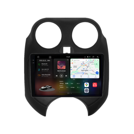 Micra 4 (2010 - 2017) - Navigatie Nissan Micra K13 (2010 - 2013), 2K, 12Gb Ram, 256Gb Stocare, Android Auto, Carplay