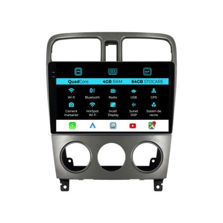Forester SG (2004 - 2008) - Navigatie Subaru Forester SG (2004 - 2008),QuadCore, 9 Inch, 4Gb Ram, 64Gb Stocare, Android Auto, Carplay