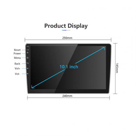 Navigatie Universala Android 2DIN, 10Inch, 6Gb Ram, 128Gb stocare, Bluetooth, WiFi, Carplay, Andorid Auto [2]