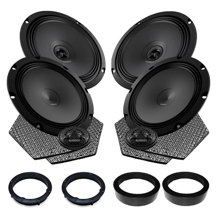 Pachete de difuzoare dedicate - Pachet difuzoare auto Audison Prima dedicat Skoda Rapid 2012-, RMS 100W, 200mm