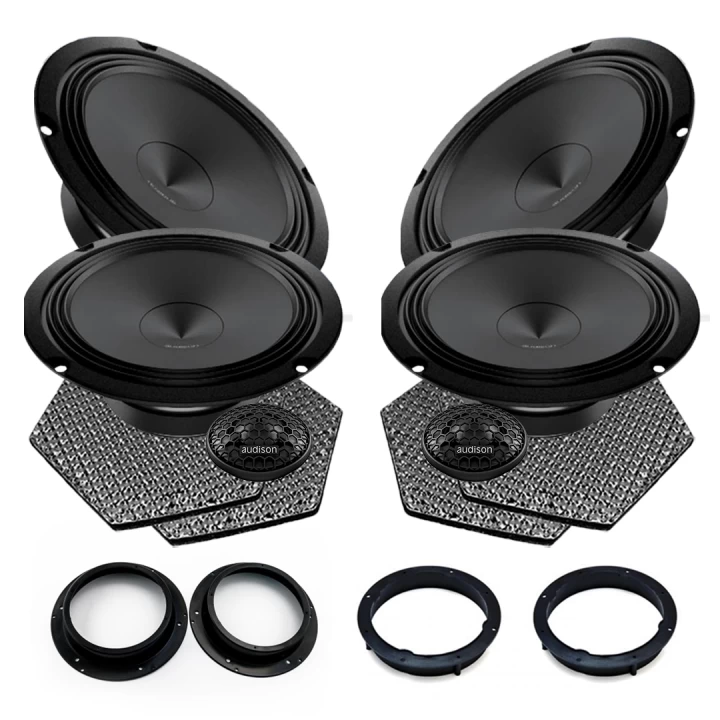 Pachete de difuzoare dedicate - Pachet difuzoare auto Audison Prima dedicat Skoda Superb 2015-, RMS 100W