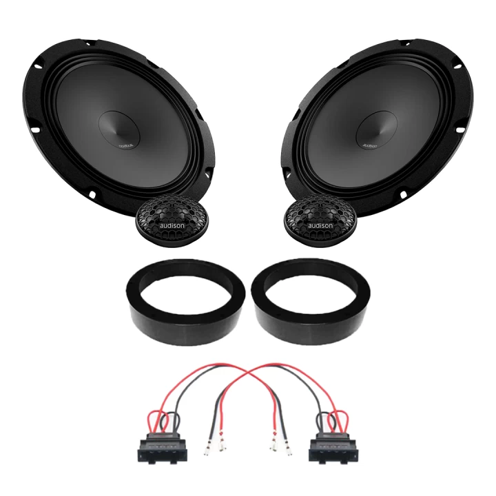 Pachete de difuzoare dedicate - Pachet difuzoare auto Audison Prima dedicat usi fata Skoda Rapid 2012-, RMS 100W, 200mm