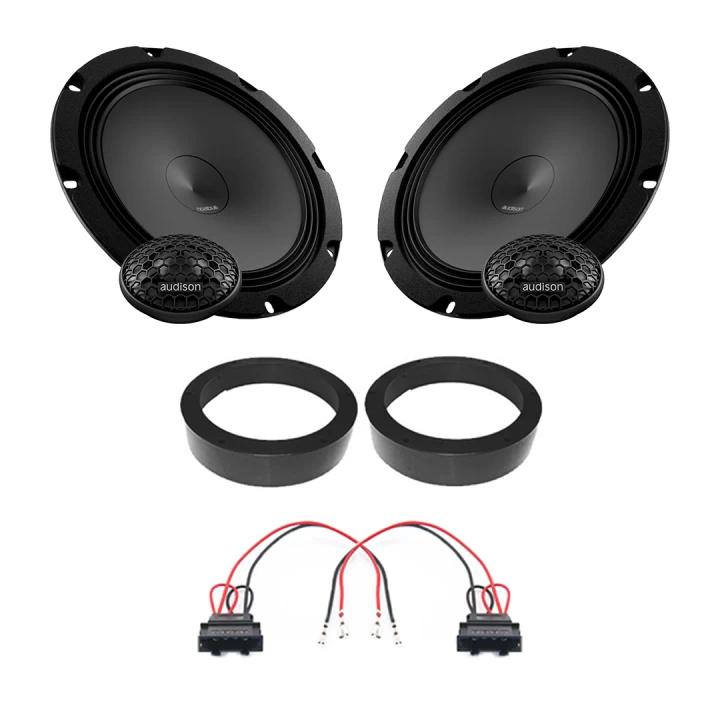 Pachete de difuzoare dedicate - Pachet difuzoare auto Audison Prima dedicat usi fata Volkswagen Caddy 2003-2015, RMS 100W, 200mm