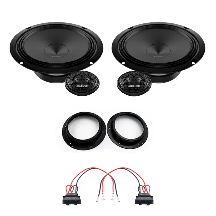 Pachete de difuzoare dedicate - Pachet difuzoare auto Audison Prima dedicat usi fata Volkswagen Caddy 2015-2020, RMS 100W