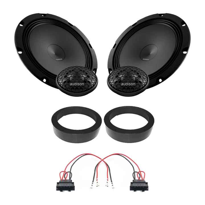 Pachete de difuzoare dedicate - Pachet difuzoare auto Audison Prima dedicat usi fata Volkswagen Touareg 2010-2018, RMS 100W, 200mm