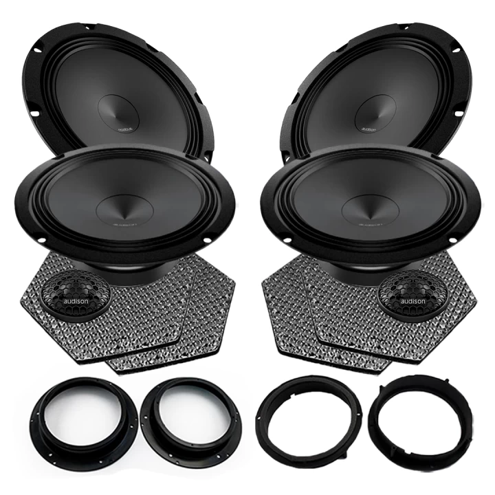 Pachete de difuzoare dedicate - Pachet difuzoare auto Audison Prima dedicat Volkswagen Passat B8 2014-, RMS 100W, 200mm
