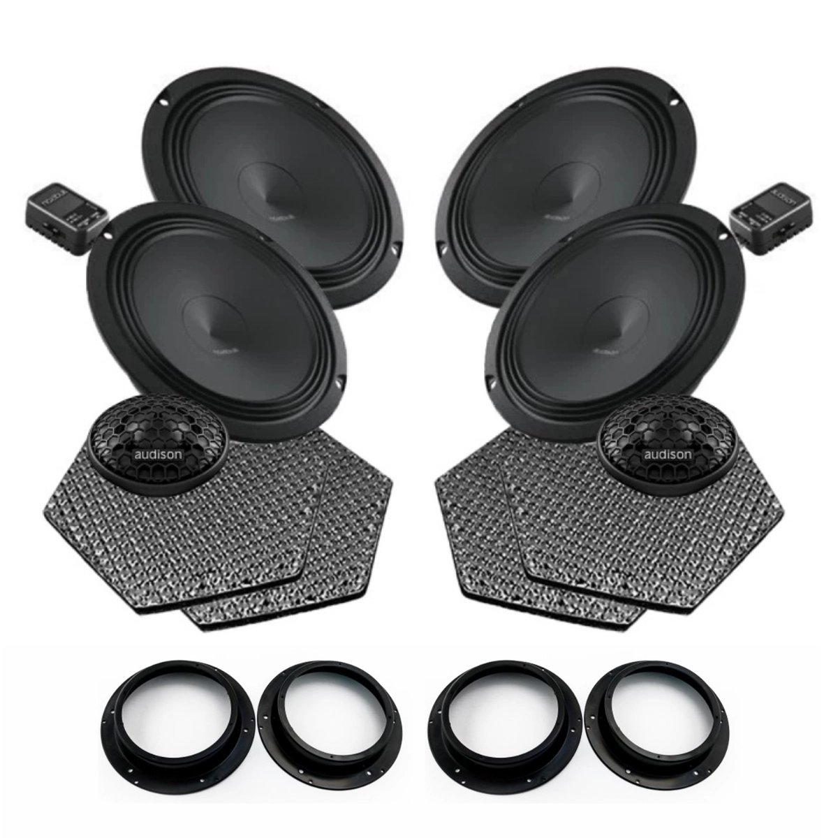 Pachete de difuzoare dedicate - Pachet difuzoare auto Audison Prima dedicat Volkswagen Touareg 2010-2018, RMS 100W