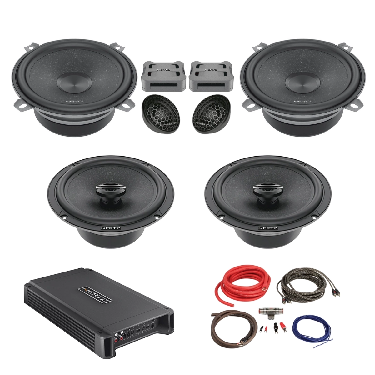 CarAudio - Pachet Difuzoare Auto cu amplificator Audi A3 8L 1996-2003 Hertz Cento 760 W