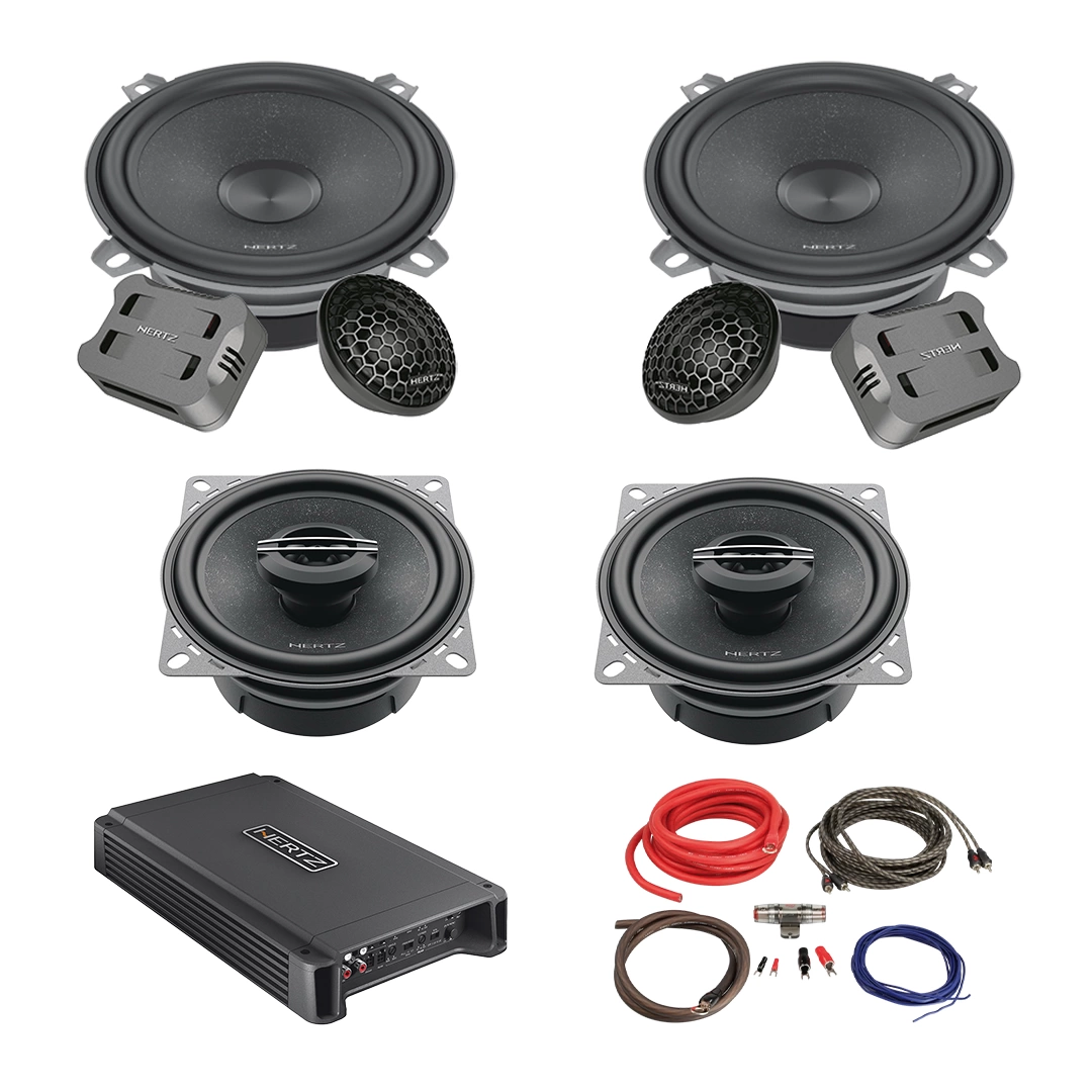 CarAudio - Pachet Difuzoare Auto cu amplificator Ford Fiesta 3 1989-1997 Hertz Cento 760 W