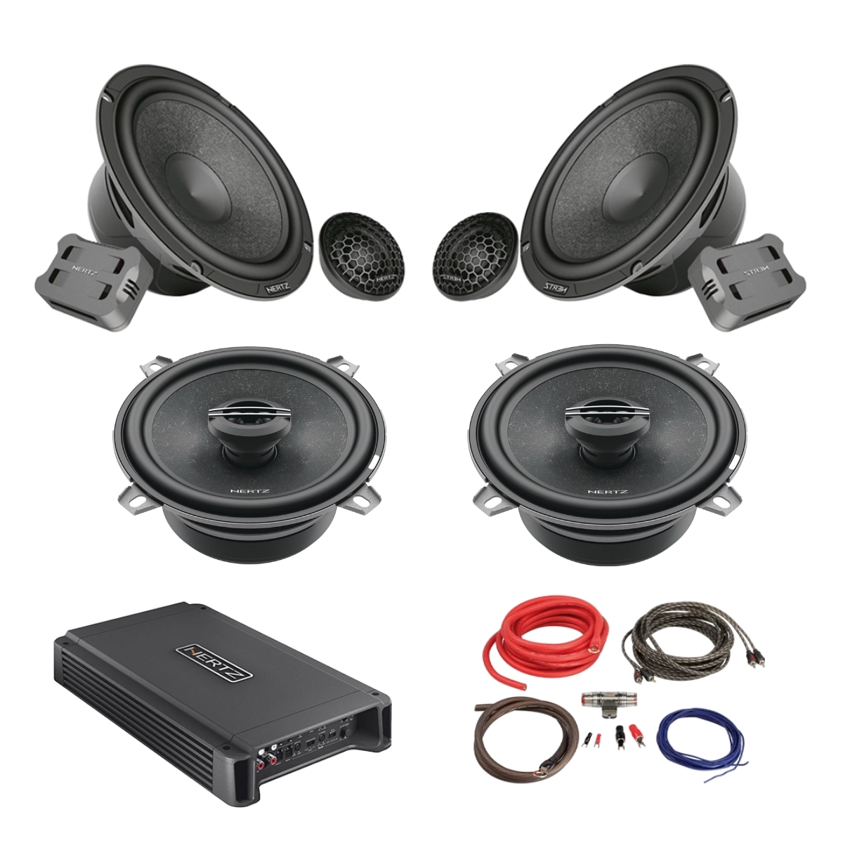 Pachete difuzoare cu amplificator - Pachet Difuzoare Auto cu amplificator Mercedes-Benz E Class W210 1996-2003 Hertz Cento 760 W