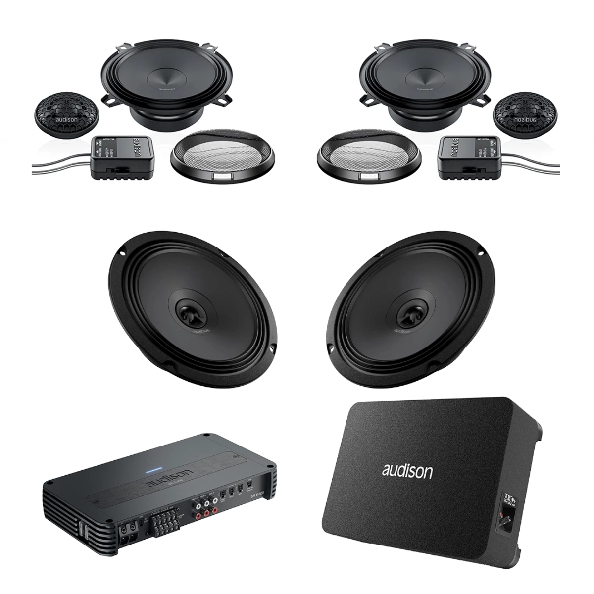 Pachete difuzoare cu subwoofer - Pachet Difuzoare Auto cu subwoofer Audi A3 8L 1996-2003 Audison Prima 1010 W