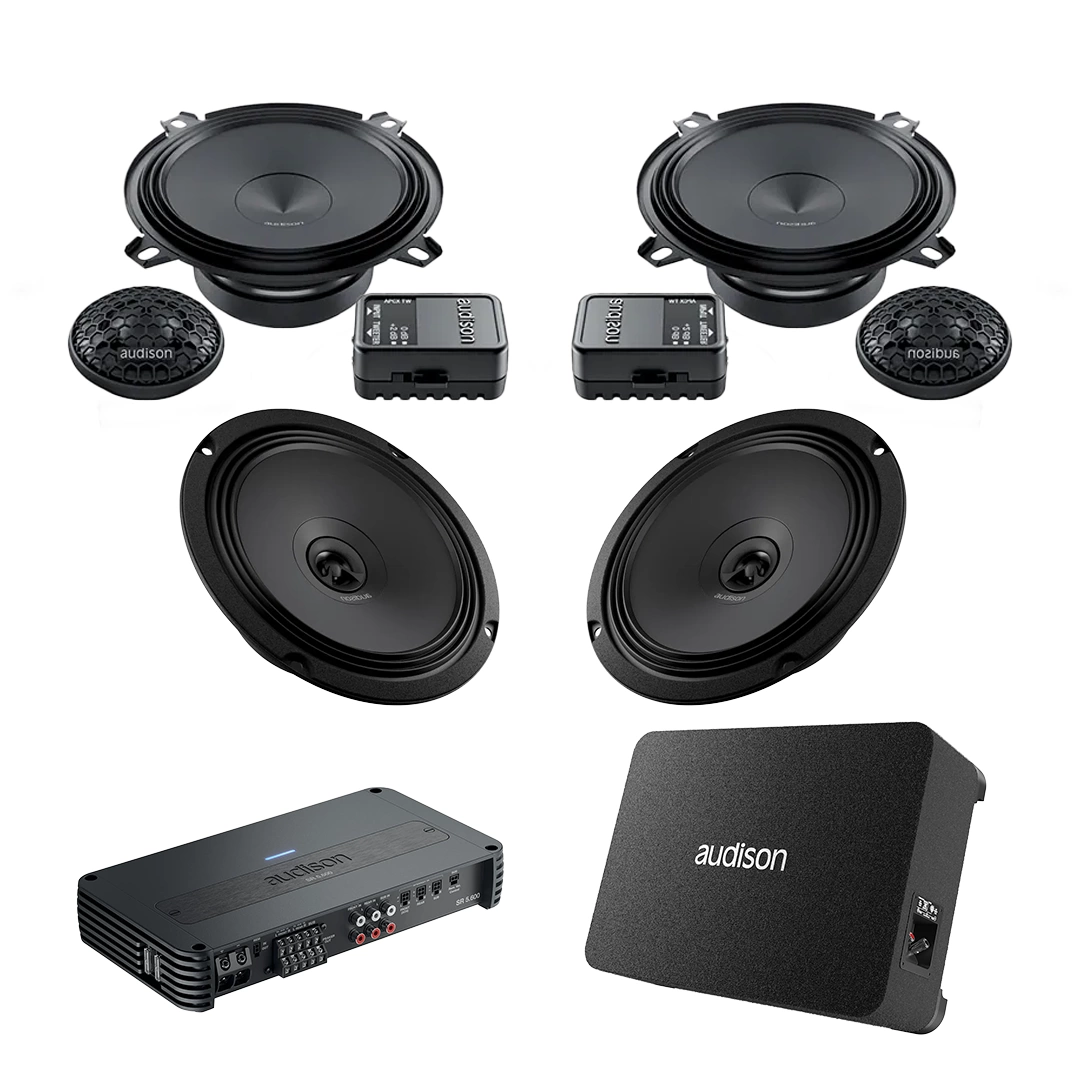 CarAudio - Pachet Difuzoare Auto cu subwoofer Fiat Doblo 2 2015-2022 Audison Prima 1010 W