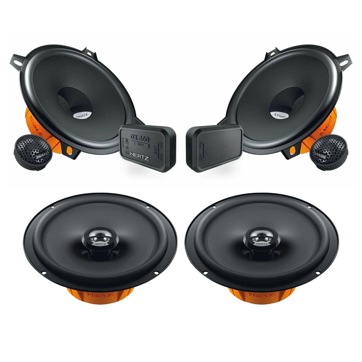 Pachete de difuzoare dedicate - Pachet difuzoare auto Fiat Qubo 2008-2020 Hertz Dieci 60 W