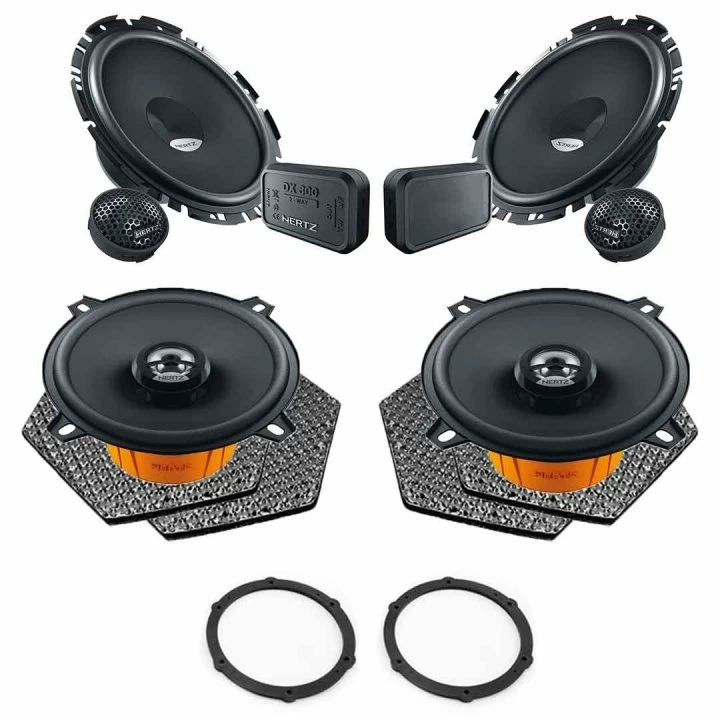 Pachete de difuzoare dedicate - Pachet difuzoare auto Hertz Dieci dedicat Citroen C3 2002-2008, RMS 80W