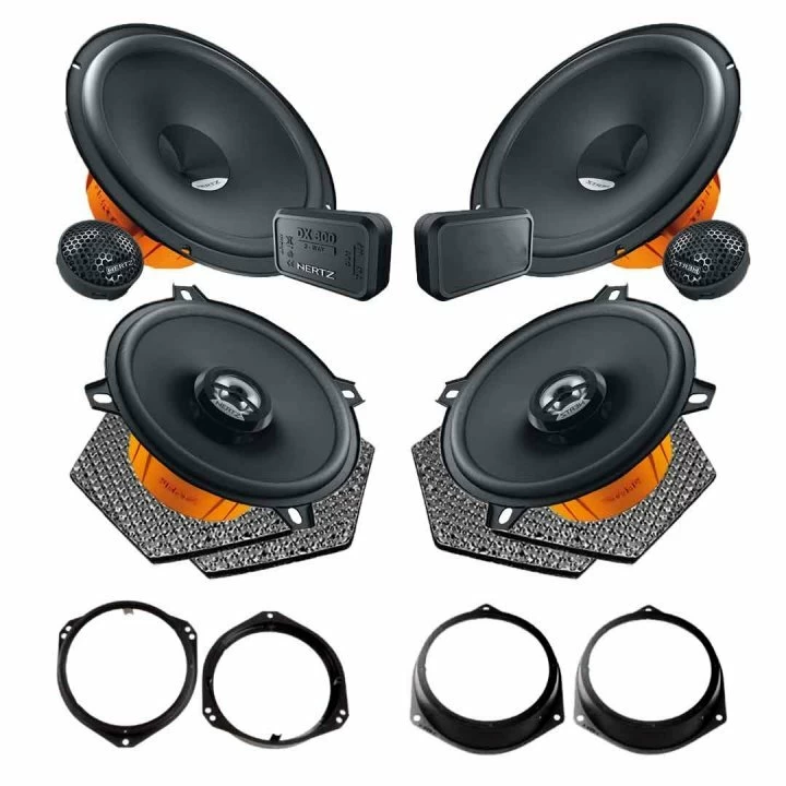 Pachete de difuzoare dedicate - Pachet difuzoare auto Hertz Dieci dedicat Fiat Bravo 2007-2014, RMS 80W