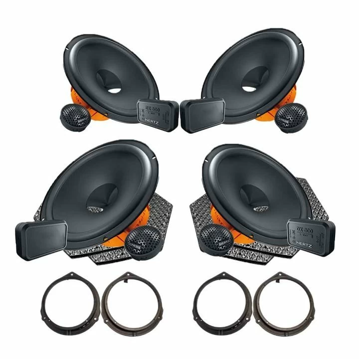 Pachete de difuzoare dedicate - Pachet difuzoare auto Hertz Dieci dedicat Mercedes GL 2006-2012, RMS 80W