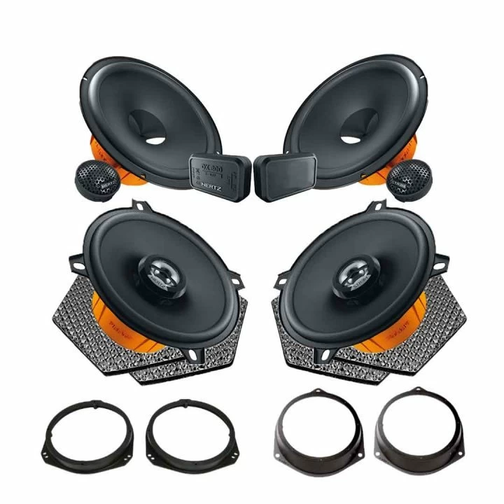 Pachete de difuzoare dedicate - Pachet difuzoare auto Hertz Dieci dedicat Opel Corsa E 2014-2019, RMS 80W