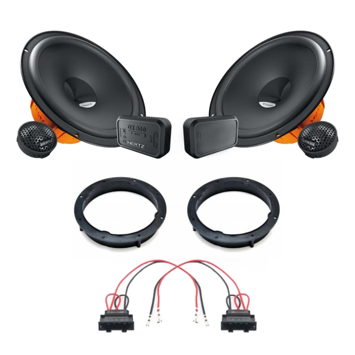 Pachete de difuzoare dedicate - Pachet difuzoare auto Hertz Dieci dedicat usi fata Skoda Rapid 2012-, RMS 80W