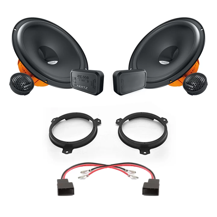 Pachete de difuzoare dedicate - Pachet difuzoare auto Hertz Dieci dedicat usi fata Toyota Hilux 2007-2015, RMS 80W