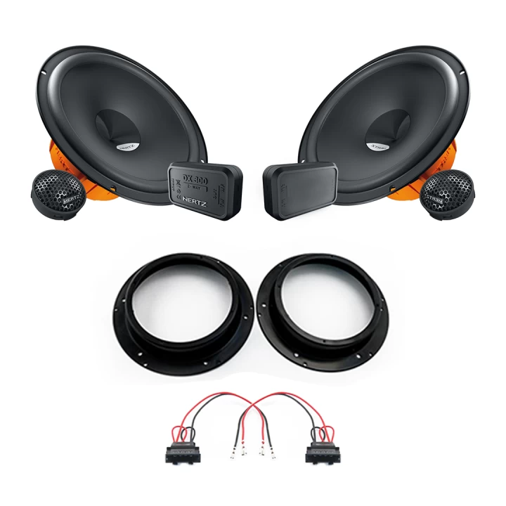 Pachete de difuzoare dedicate - Pachet difuzoare auto Hertz Dieci dedicat usi fata Volkswagen Caddy 2015-2020, RMS 80W