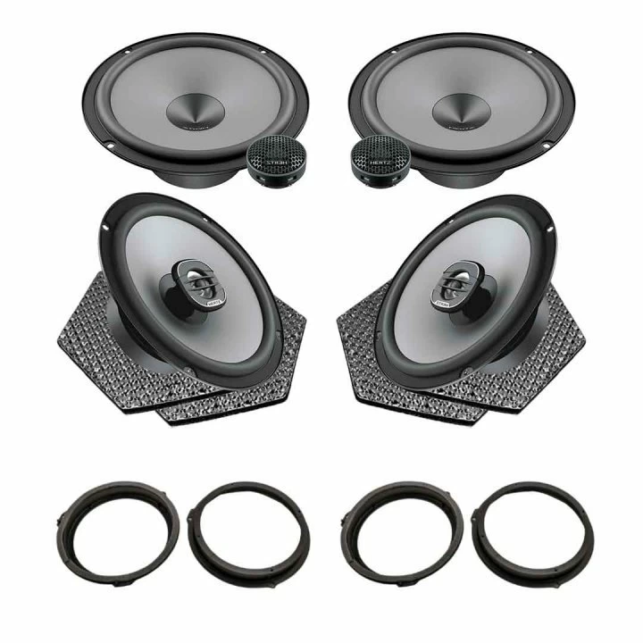 Pachete de difuzoare dedicate - Pachet difuzoare auto Hertz Uno dedicat Ford Focus C-Max 2010-2019, RMS 75W