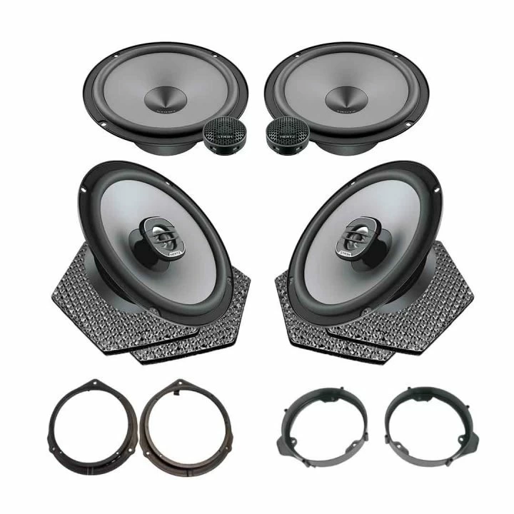 Pachete de difuzoare dedicate - Pachet difuzoare auto Hertz Uno dedicat Mercedes GLK 2008-2015, RMS 75W