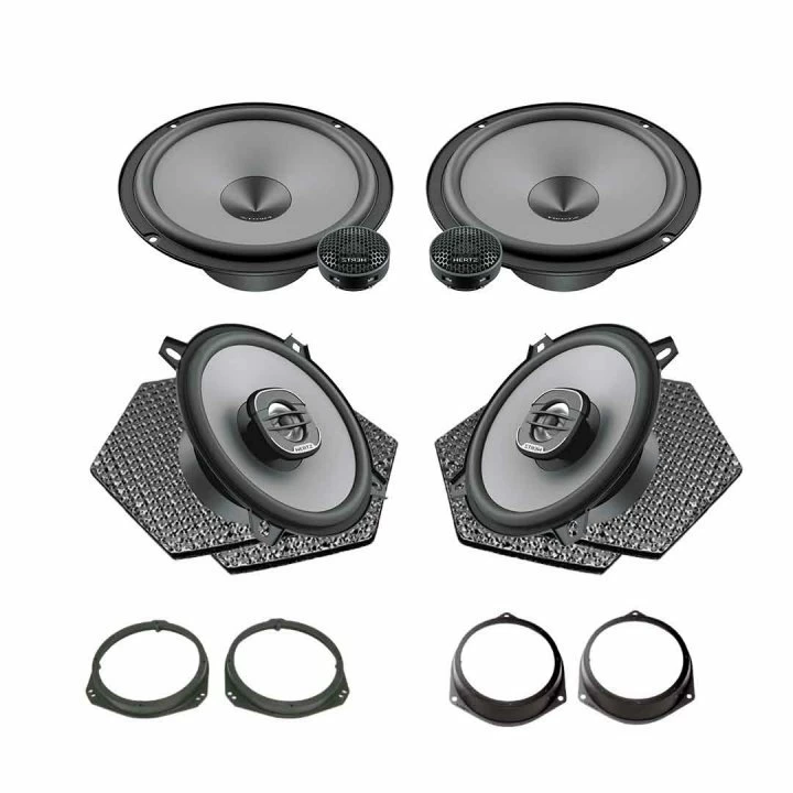 Pachete de difuzoare dedicate - Pachet difuzoare auto Hertz Uno dedicat Opel Corsa E 2014-2019, RMS 75W
