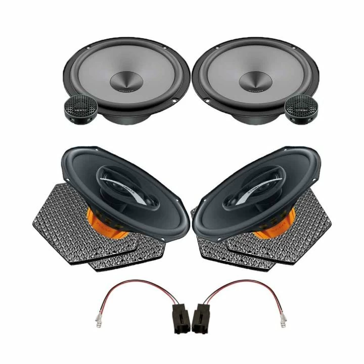 Pachete de difuzoare dedicate - Pachet difuzoare auto Hertz Uno dedicat Peugeot Rcz 2010-2015, RMS 90W