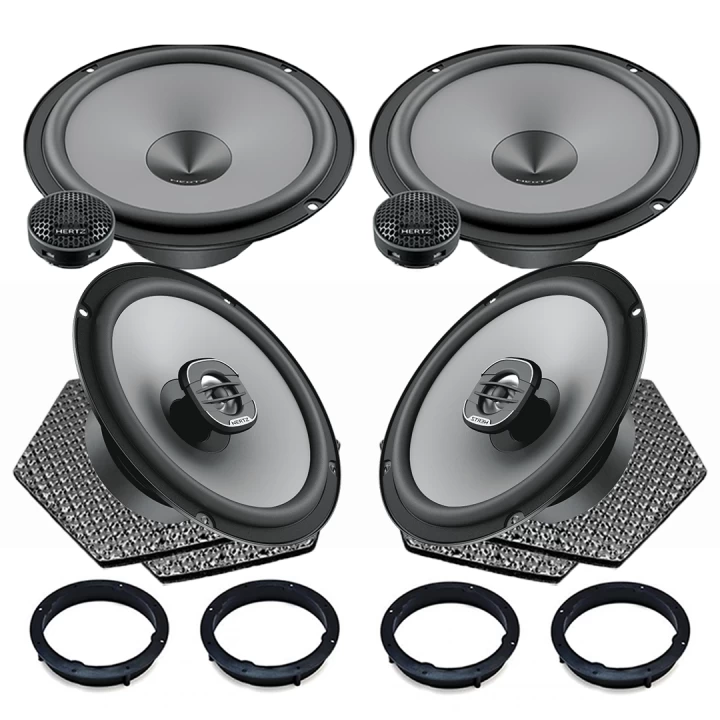 Pachete de difuzoare dedicate - Pachet difuzoare auto Hertz Uno dedicat Skoda Fabia 2014-2021, RMS 75W